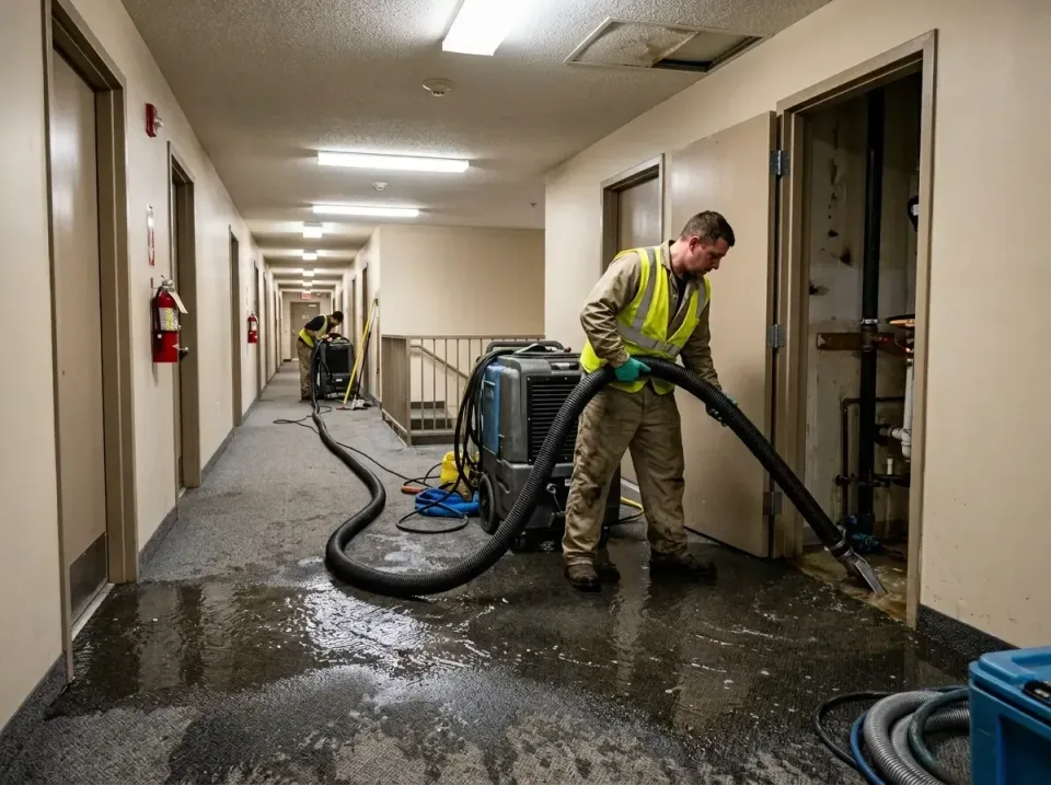 multi-unit-apartment-hallway-f-005 — frequently asked questions, Emergency Burst Pipe Water Extraction & Removal in Casselbe…